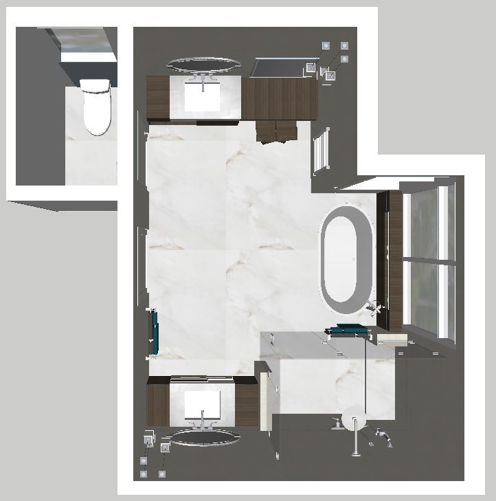 Bathroom Plan View - Architectural Design Studios